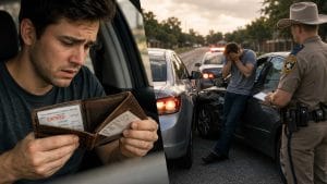 what happens if you cause an accident without insurance - at-fault driver with no coverage facing fines, license suspension and SR-22 requirements
